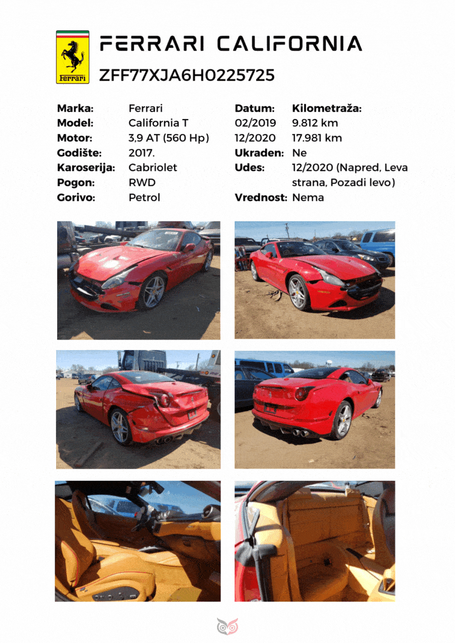 Vehicle history report